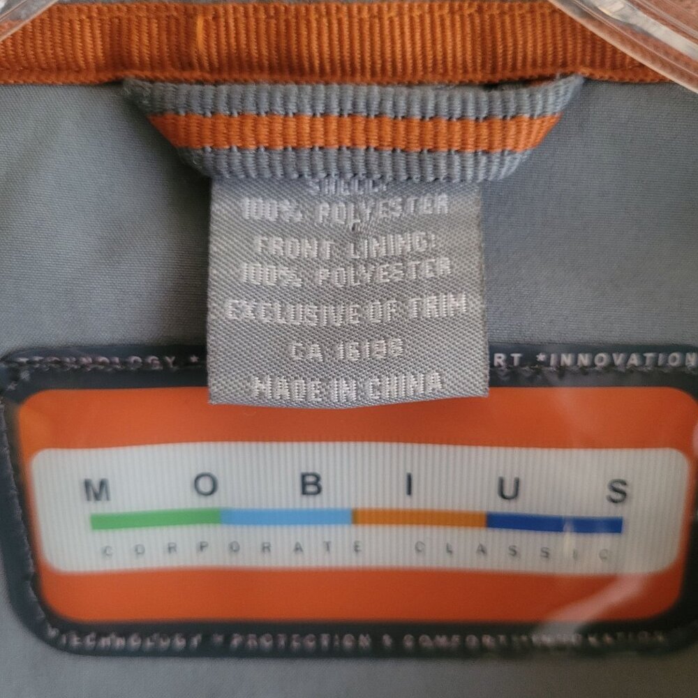 Mobius Orange & Gray Full-Zip Jacket With Pockets Womens M - Picture 5 of 6